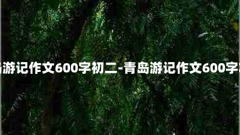 青岛游记作文600字初二-青岛游记作文600字左右