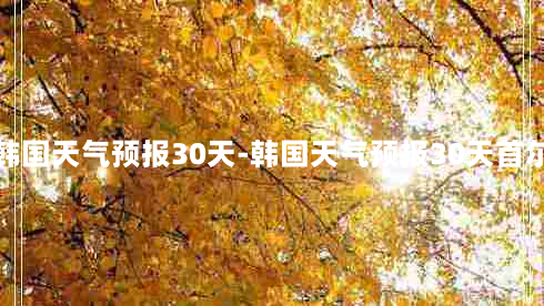 韩国天气预报30天-韩国天气预报30天首尔