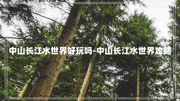 中山长江水世界好玩吗-中山长江水世界攻略