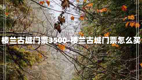 楼兰古城门票3500-楼兰古城门票怎么买