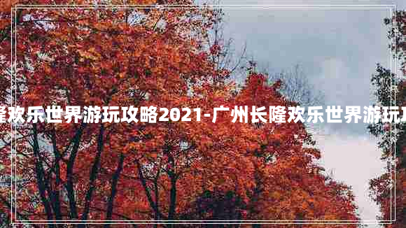 广州长隆欢乐世界游玩攻略2021-广州长隆欢乐世界游玩攻略北门