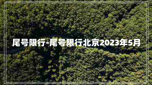 尾号限行-尾号限行北京2023年5月