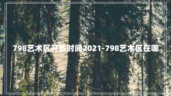 798艺术区开放时间2021-798艺术区在哪