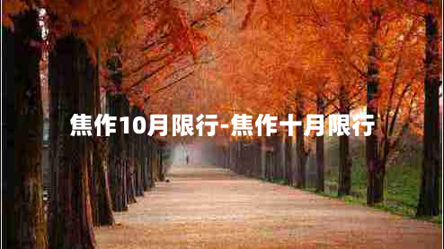 焦作10月限行-焦作十月限行