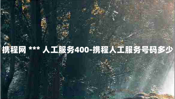 携程网 *** 人工服务400-携程人工服务号码多少