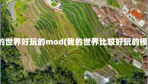 我的世界好玩的mod(我的世界比较好玩的模组)