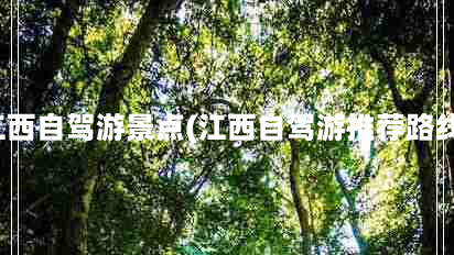 江西自驾游景点(江西自驾游推荐路线)