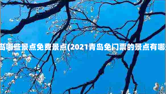 青岛哪些景点免费景点(2021青岛免门票的景点有哪些)