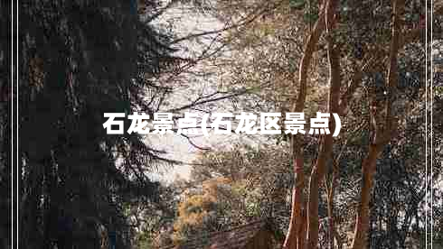 石龙景点(石龙区景点)