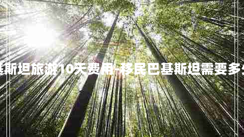 巴基斯坦旅游10天费用-移民巴基斯坦需要多少钱