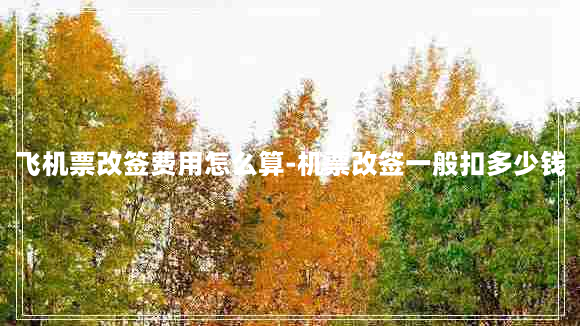 飞机票改签费用怎么算-机票改签一般扣多少钱