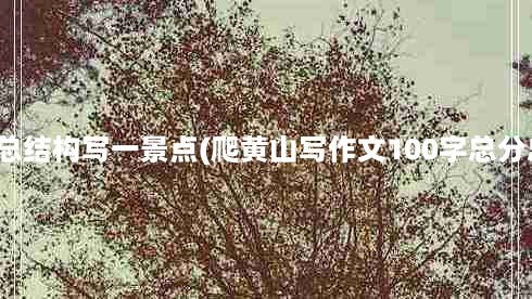 用总分总结构写一景点(爬黄山写作文100字总分总结构)