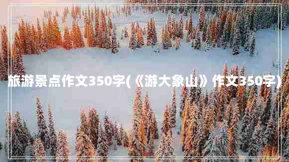 旅游景点作文350字(《游大象山》作文350字)