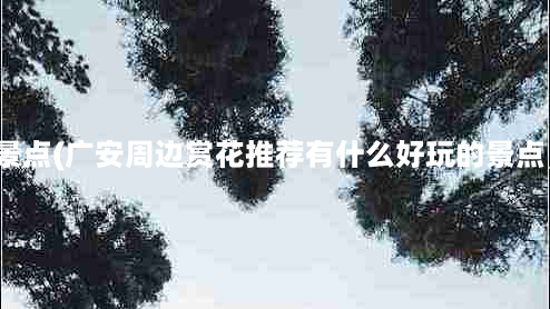 广安周边景点(广安周边赏花推荐有什么好玩的景点，说说？)