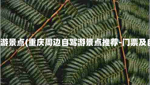 重庆自驾游景点(重庆周边自驾游景点推荐-门票及自驾路线)