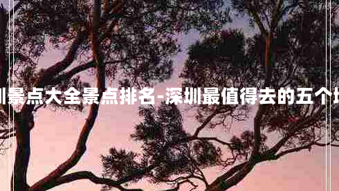 深圳景点大全景点排名-深圳最值得去的五个地方