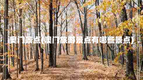 奥门景点(澳门旅游景点有哪些景点)