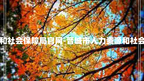 晋城市人力资源和社会保障局官网-晋城市人力资源和社会保障局官网报名