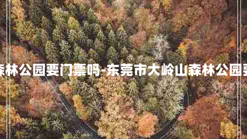 大岭山森林公园要门票吗-东莞市大岭山森林公园要门票吗