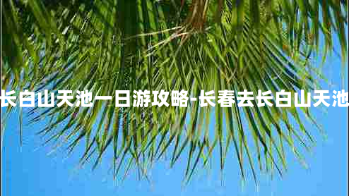 长春去长白山天池一日游攻略-长春去长白山天池怎么走