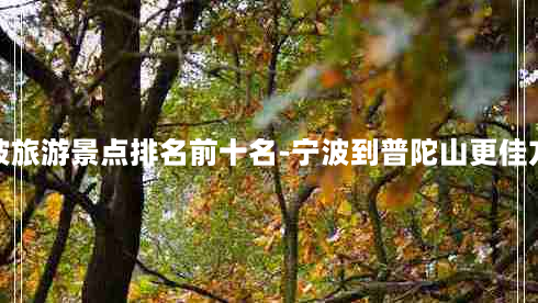 宁波旅游景点排名前十名-宁波到普陀山更佳方案