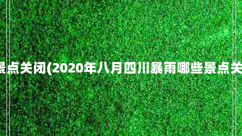 旅游景点关闭(2020年八月四川暴雨哪些景点关闭了)