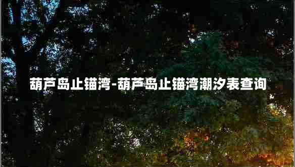 葫芦岛止锚湾-葫芦岛止锚湾潮汐表查询