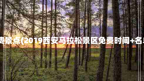 2019西安免费景点(2019西安马拉松景区免费时间+名单+景区介绍)