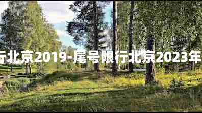 尾号限行北京2019-尾号限行北京2023年8月限行