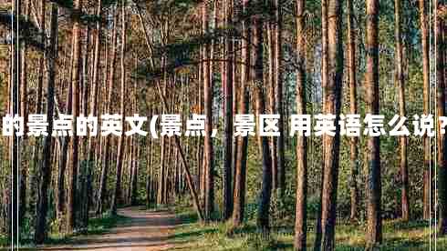 大的景点的英文(景点，景区 用英语怎么说？)