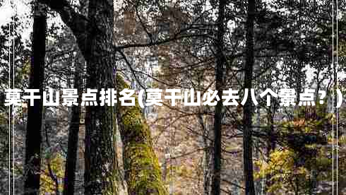 莫干山景点排名(莫干山必去八个景点？)