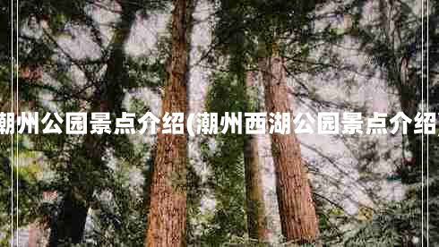 潮州公园景点介绍(潮州西湖公园景点介绍)