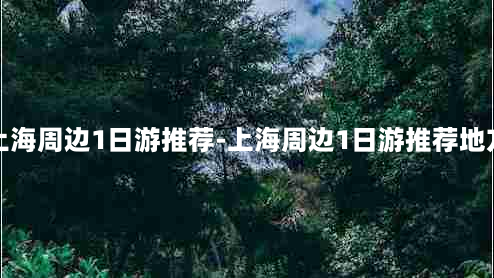 上海周边1日游推荐-上海周边1日游推荐地方