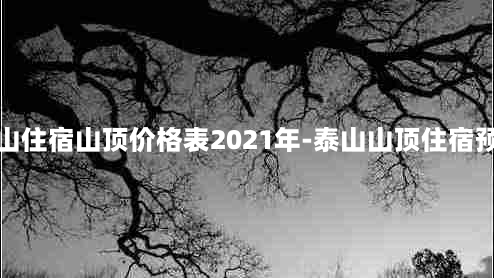 泰山住宿山顶价格表2021年-泰山山顶住宿预订