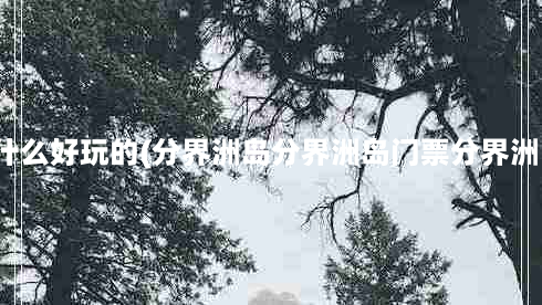 分界洲岛有什么好玩的(分界洲岛分界洲岛门票分界洲岛旅游攻略)