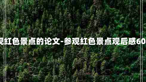 参观红色景点的论文-参观红色景点观后感600字