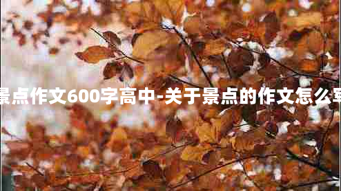 景点作文600字高中-关于景点的作文怎么写