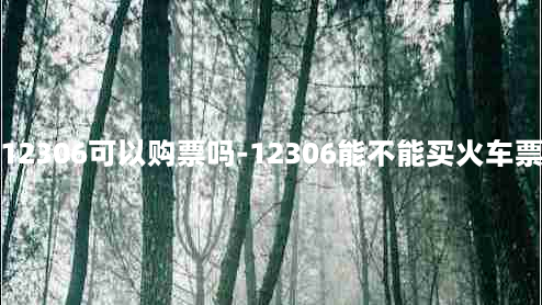 12306可以购票吗-12306能不能买火车票