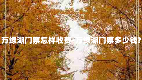 万绿湖门票怎样收费-万绿湖门票多少钱?