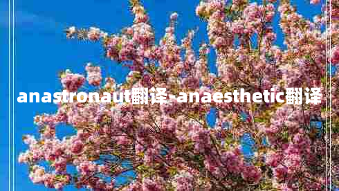 anastronaut翻译-anaesthetic翻译