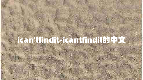 ican'tfindit-icantfindit的中文