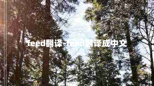 feed翻译-feed翻译成中文