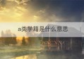 a类学籍是什么意思(注册学籍是什么意思)