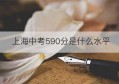 上海中考590分是什么水平(上海中考580分)