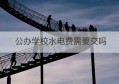 公办学校水电费需要交吗(公办学校需要缴纳哪些税)