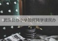 武汉公办小学如何转学读民办(武汉同区转学需要什么条件)