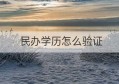 民办学历怎么验证