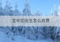 宝中定向生怎么收费(宝中定向生收费标准)