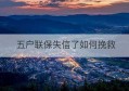 五户联保失信了如何挽救(老赖有公司可以申请查封吗)