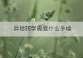 异地转学需要什么手续(异地转学高考哪里考)